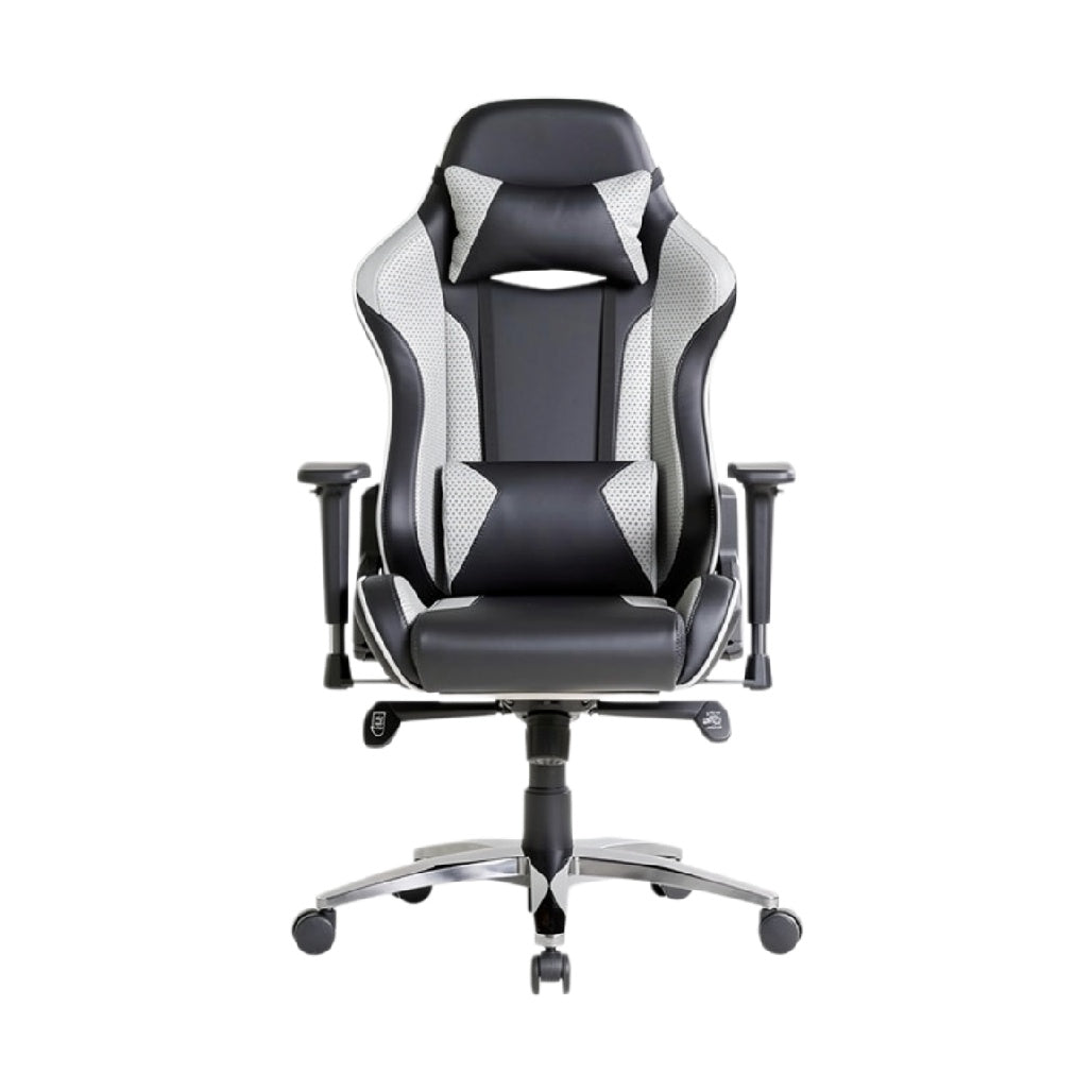 Ergonomische Gaming Stoel met Zwart-Witte Bekleding